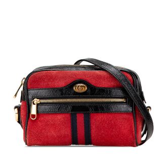 Gucci Pre-owned Gucci Mini Suede Ophidia Crossbody Ladies 517350 493075