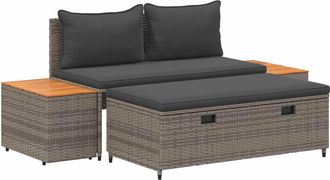 vidaXL Conjunto De Sof&aacute;s De Exterior 4 -seater 4 Uds. 55 X 30 X 39 Cm Vidaxl