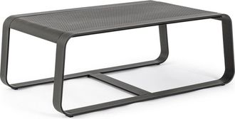Konte Design Mesa baja de aluminio antracita 105x62 cm