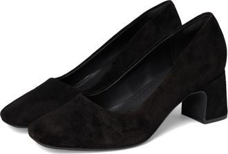 Clarks Womens Fernie Court Pump, Black Suede, 6.5 UK