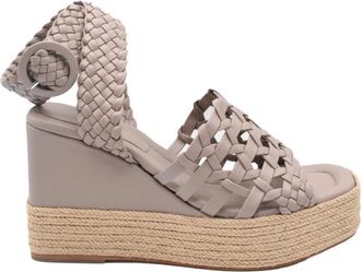 Paloma Barcel&oacute; Stijlvolle Zomer Sandalen voor Vrouwen - Dames - Sleehakken - Grijs - 40 EU - Schoenen