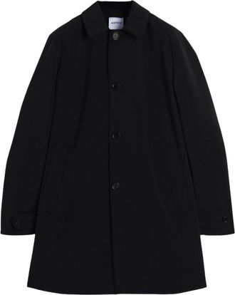 Aspesi Impermeabile Perfetto Coat - Heren - Mantel - Zwart - XL - Polyester - Jassen