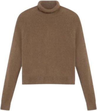 Majestic Filatures Truien - Dames - Coltruien - Bruin - L - Truien & Vesten