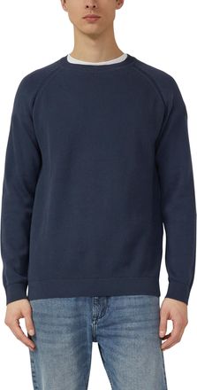 s.Oliver Strickpullover S.OLIVER, Herren, Gr. 3XL, blau, Strick, Obermaterial: 100% Baumwolle, unifarben, normal h&uuml;ftbedeckend, Rundhals, Flachstrickb&uuml;ndchen, 