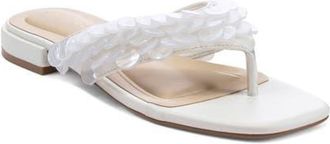 Azalea Wang Pearlia Flip Flop in White at Nordstrom, Size 8.5