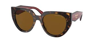 Prada PR 14WS Polarized 2AU5Y1 Womens Sunglasses Tortoiseshell Size 52