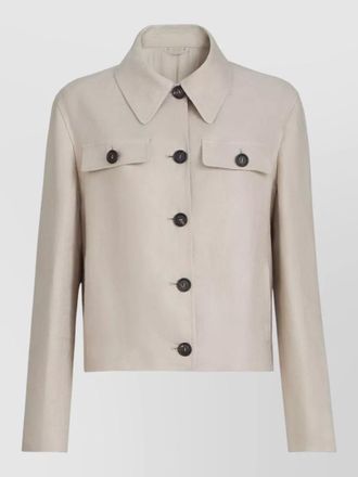 Brunello Cucinelli linen fitted jacket