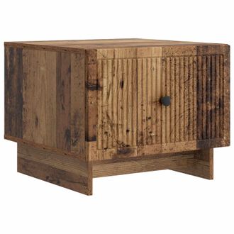 vidaXL Mesa De Caf&eacute; Con Caj&oacute;n Madera Envejecida 49 X 50 X 40 Cm Vidaxl