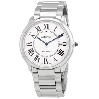 Cartier Ronde Must De Cartier Automatic Silver Dial Mens Watch WSRN0035