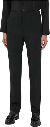 Emporio Armani Broek met verborgen sluiting - Dames - Slim Fit Broeken - Zwart - S - Broeken