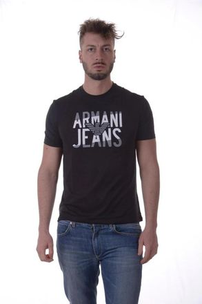 Armani Jeans Casual Sweatshirt - Heren - T-shirts - Zwart - S - Katoen - Tops