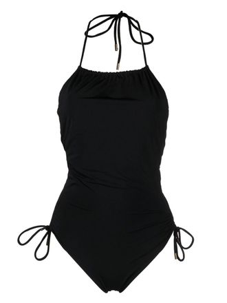 Saint Laurent lace-up detail swimsuit - Black