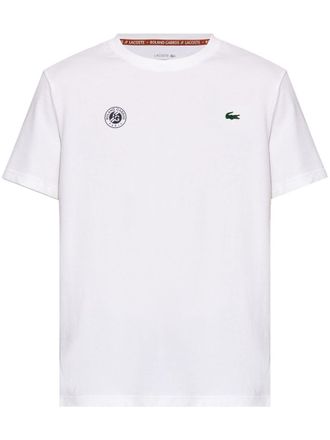 Lacoste T-shirt girocollo x Rolland Garros - Bianco