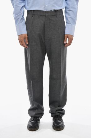 Dsquared2 Pantaloni DAN LONG CROTCH in Lana Vergine Dsquared2