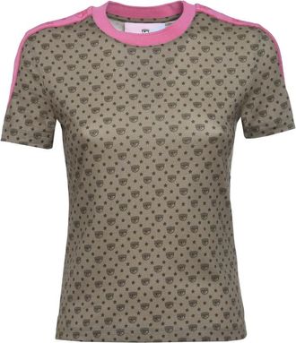 Chiara Ferragni T-shirt - Dames - T-shirts - Bruin - XS - Tops