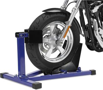 Vingo Vingo Soporte Para Motocicleta, Soporte De Taller Para Motocicleta, Soporte Para Motocicleta, Neum&aacute;tico Delantero, Rueda De 17-21 Pulgadas, Azul, 62x4