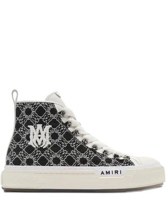 Amiri monogram high-top sneakers - men - Polyester/Nylon - 46 - Black