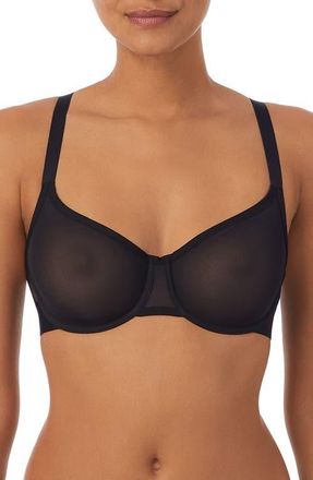 DKNY Sheer Mesh Unlined Bra in Black at Nordstrom, Size 38Dd