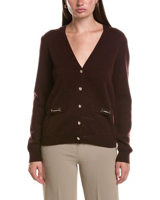 Bruno Magli Wool & Cashmere-Blend V-Neck Cardigan