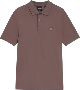Lyle & Scott Heren Superfijn Poloshirt (Paars)