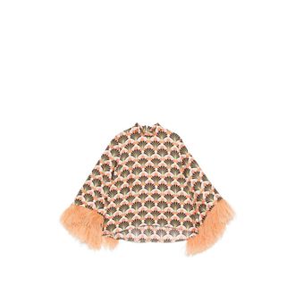 La DoubleJ Feather Printed Top