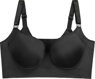 Generic No Back Fat Bra High Support Bras for Women Adjustable Strap Full Coverage Up Bras Comfortable No Underwire Wireless Bras Cotton Non Wired Bras for Wo