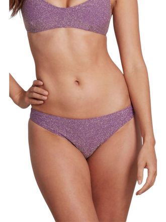 Sauipe Swimwear Jenna Classic Brief Bikini Bottom Lurex In Lilac