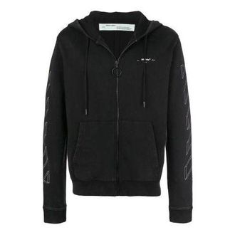 Off-white Unisex Print Jacket Black/Grey OMBB033E181920020901