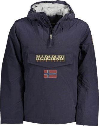 Napapijri Blauwe Herenjas Rainforest Stijl - Heren - Winterjassen - Blauw - 2XL - Jassen
