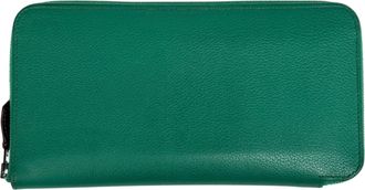 Herm&egrave;s Green Leather (Pre-Owned)