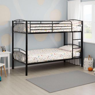 Seconique Ventura 3 Single Bunk Bed in Black