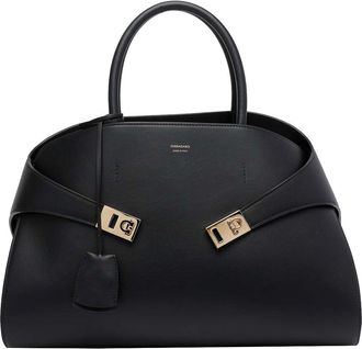 Ferragamo Black Hug Handbag