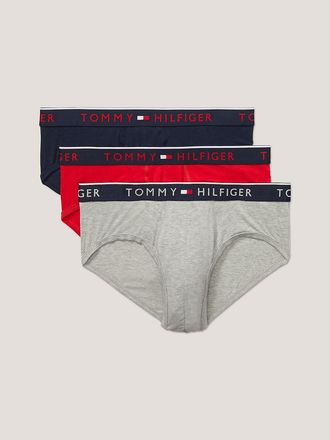 Tommy Hilfiger Mens Essential Luxe Stretch Brief 3-Pack - Multi - S
