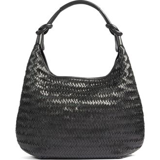 L.k. Bennett Seren Woven Leather Tote in Black at Nordstrom Rack, Size One Size Oz