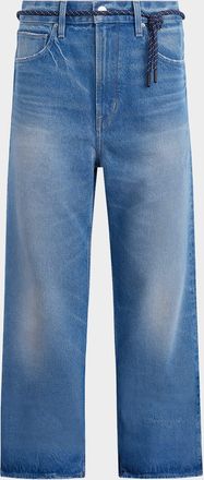 Hudson Men & apos;s Luca Wide Leg Drawcord-Belted Jeans