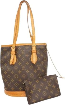 Louis Vuitton Pre-owned Bucket Bags, female, Brown, Size: ONE SIZE Pre-owned Tote Bag