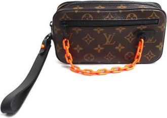 Louis Vuitton Pre-owned Clutch Bag - Heren - Vintage Clutch - Bruin - ONE Size - Vintage