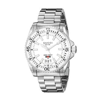 Gucci Accessoires, Heren, Grijs, ONE Size, Duikhorloge