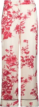 Liu Jo Broeken, Dames, Rood, M, Satijn, Viscose Satin Broek