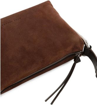 Marc Jacobs Calf Suede Shoulder Bag - Brown