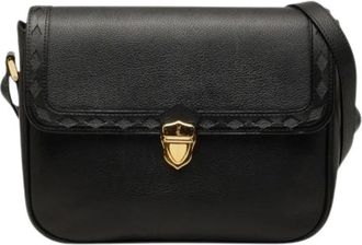 Saint Laurent Pre-owned Leren Schoudertas - Dames - Vintage Schoudertas - Zwart - ONE Size - Leer - Vintage