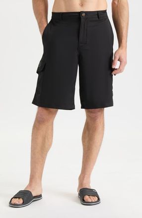 Salt Life Mens La Vida Hybrid Shorts in Black at Nordstrom, Size 38