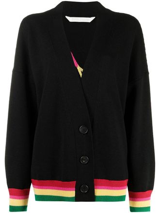 Palm Angels Cardigan con scollo a V - Nero