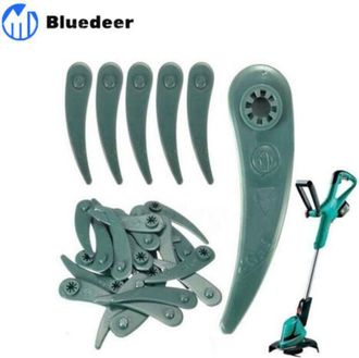 OEM Kit De 100 Cuchillas De Pl&aacute;stico De 83 Mm Para Cortac&eacute;sped Y Desbrozadora, Repuesto Para Bosch Art 23-18 Li/26-18li