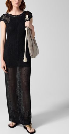 Isabel Marant Womens Metaya crocheted maxi dress