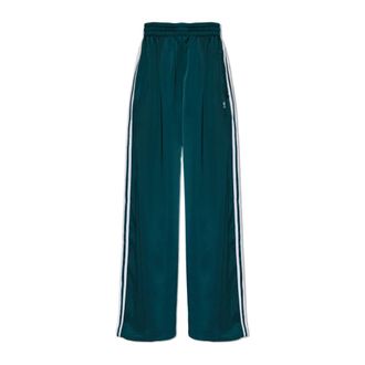 adidas Originals Adidas Originals, Sweatpants, female, Green, Size: 2XL Adicolor Satin Wide Leg Track Pants