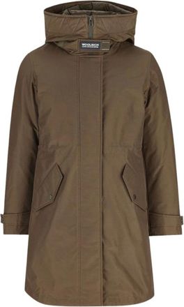 Woolrich Donna, Cappotti, Verde, XS, new