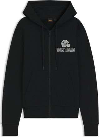 BOSS x DALLAS COWBOYS zip-up hoodie with alternative logo