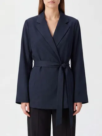 P.A.R.O.S.H. P. A.R. O.S. H. Blazer corto a vestaglia con cintura in vita e rever