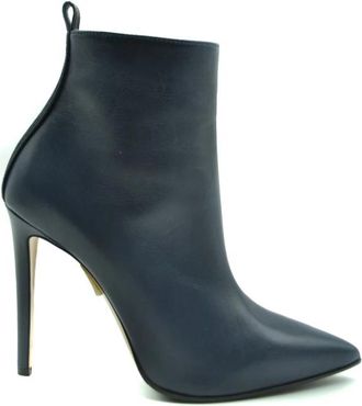 Ninalilou Stijlvolle Booties voor elke gelegenheid - Dames - Laarzen met Hak - Blauw - 40 EU - Schoenen